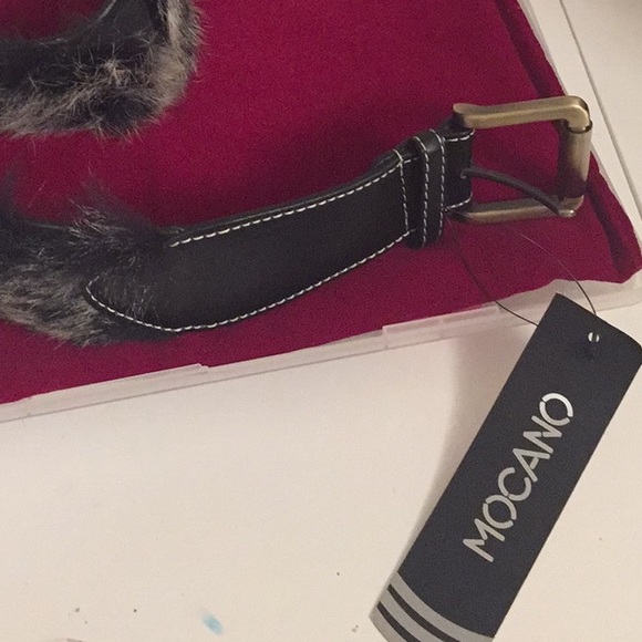 ⬇️Price Drop⬇️NWT Fun fur black belt - Picture 2 of 6